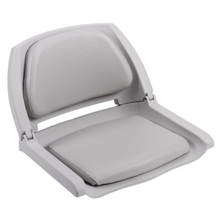 Wise Padded Plastic Fold Down Chair, Gray 8WD139LS-717
